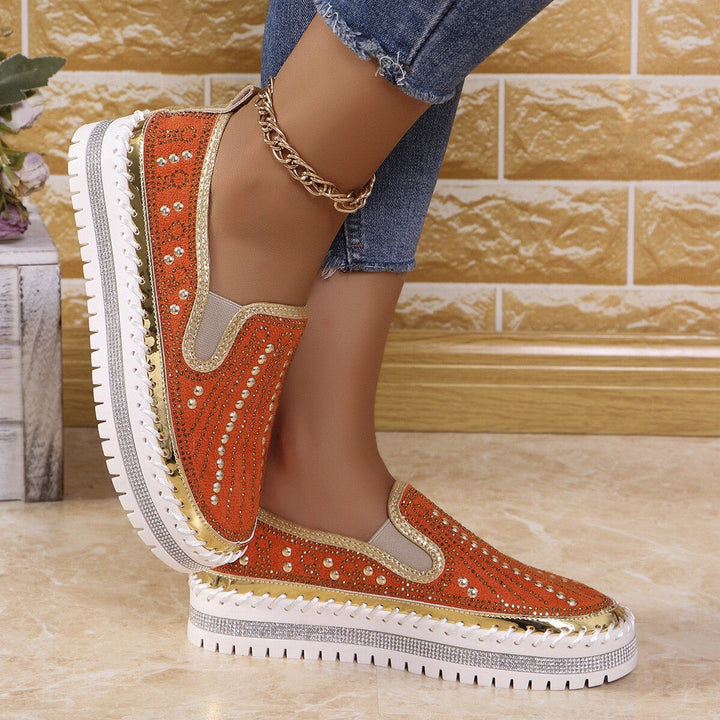 ALAINA SPARKLING SLIP-ON PLATFORM SHOES