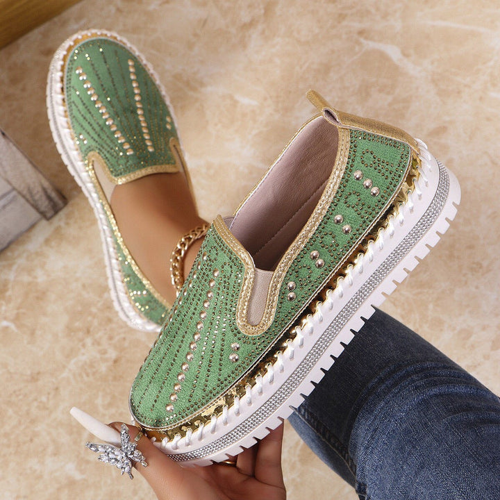 ALAINA SPARKLING SLIP-ON PLATFORM SHOES