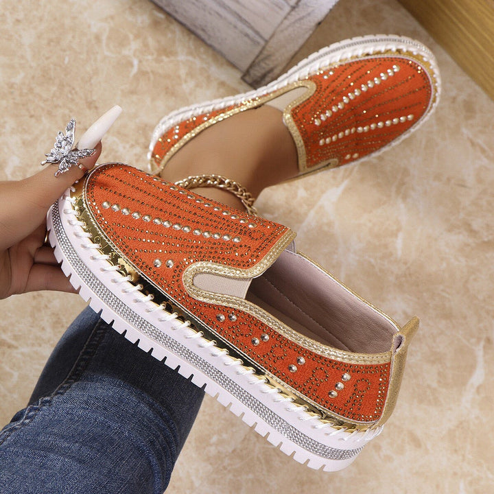 ALAINA SPARKLING SLIP-ON PLATFORM SHOES