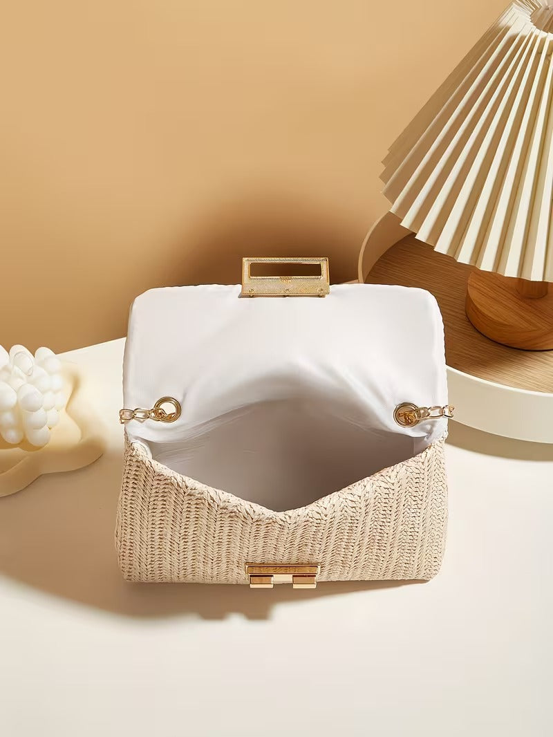 DALIA CASUAL WOVEN SHOULDER BAG