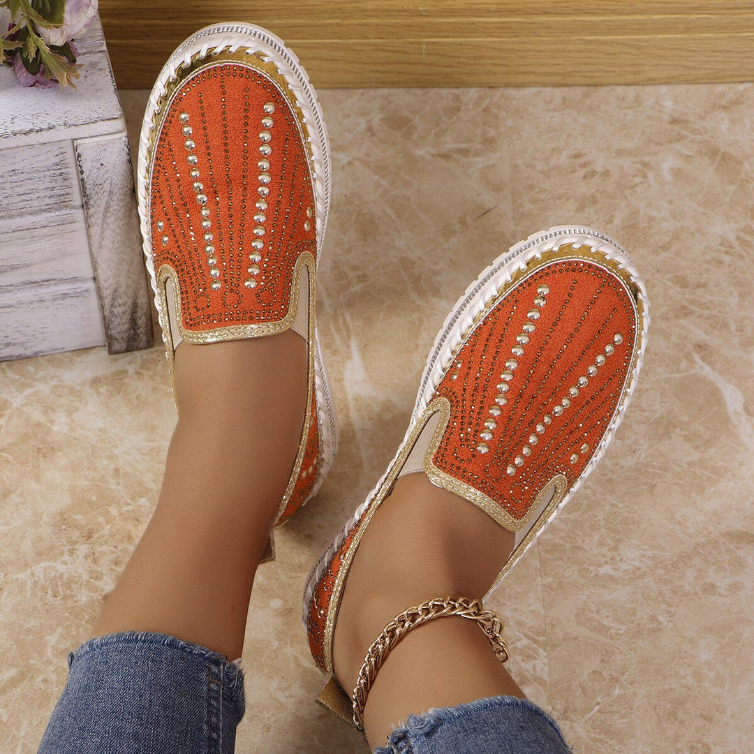 ALAINA SPARKLING SLIP-ON PLATFORM SHOES