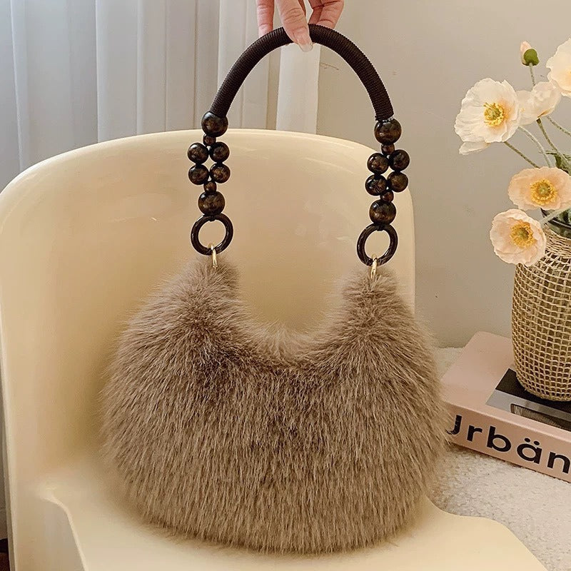 Lunare | Plush Dumpling Shoulder Bag