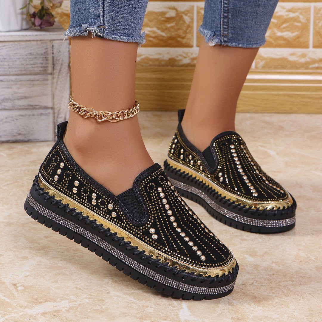 ALAINA SPARKLING SLIP-ON PLATFORM SHOES