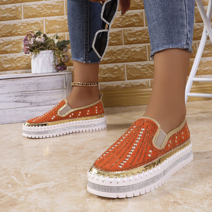 ALAINA SPARKLING SLIP-ON PLATFORM SHOES