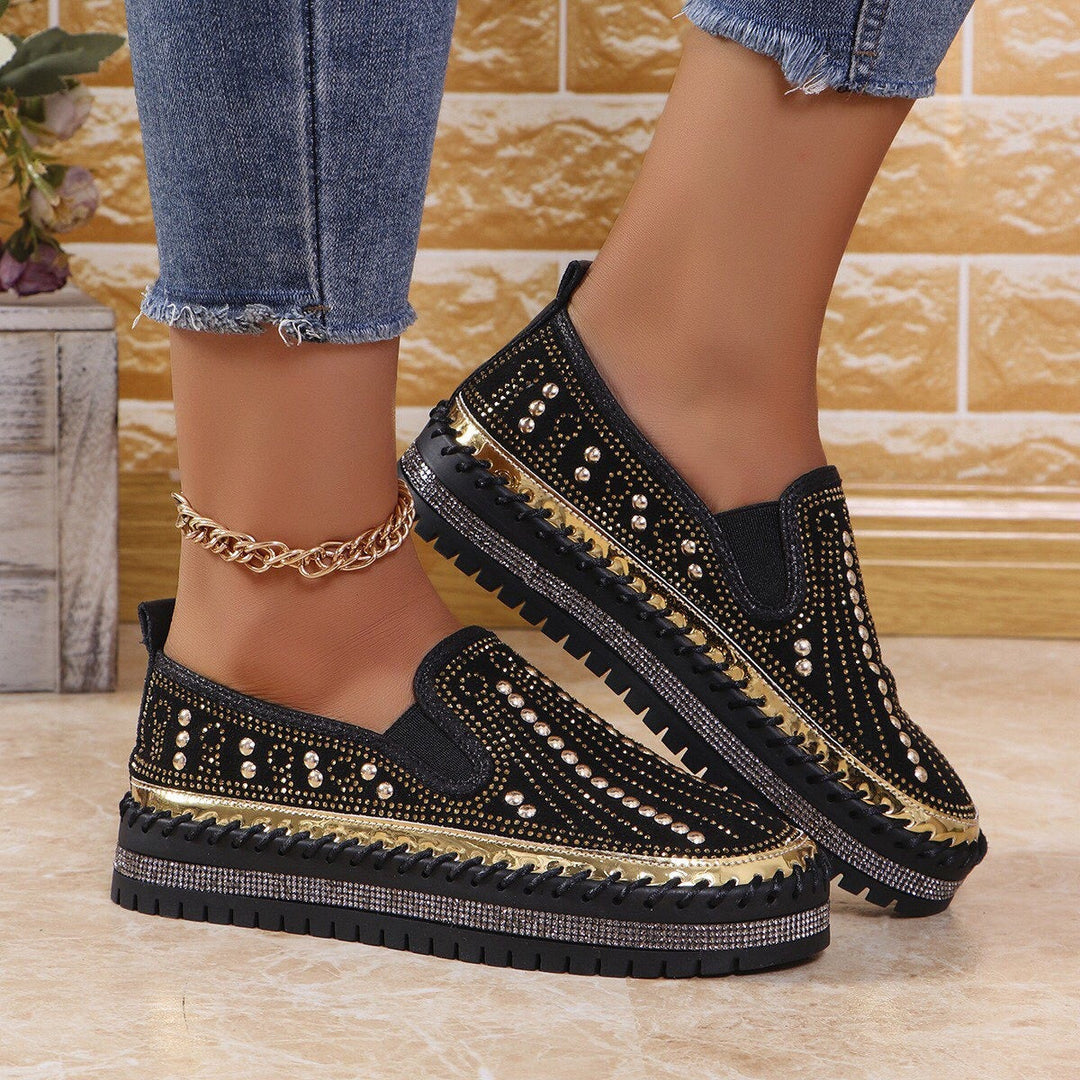 ALAINA SPARKLING SLIP-ON PLATFORM SHOES