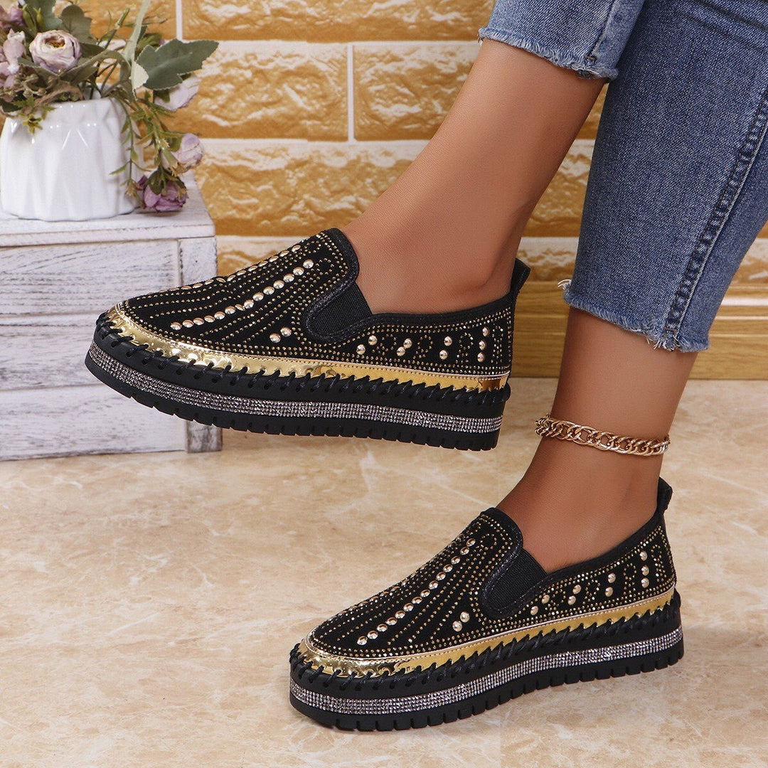 ALAINA SPARKLING SLIP-ON PLATFORM SHOES