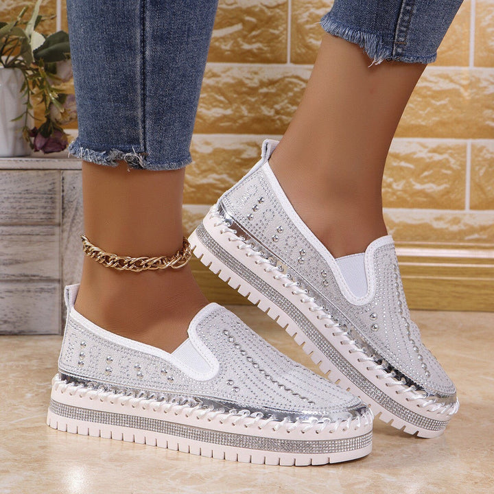 ALAINA SPARKLING SLIP-ON PLATFORM SHOES