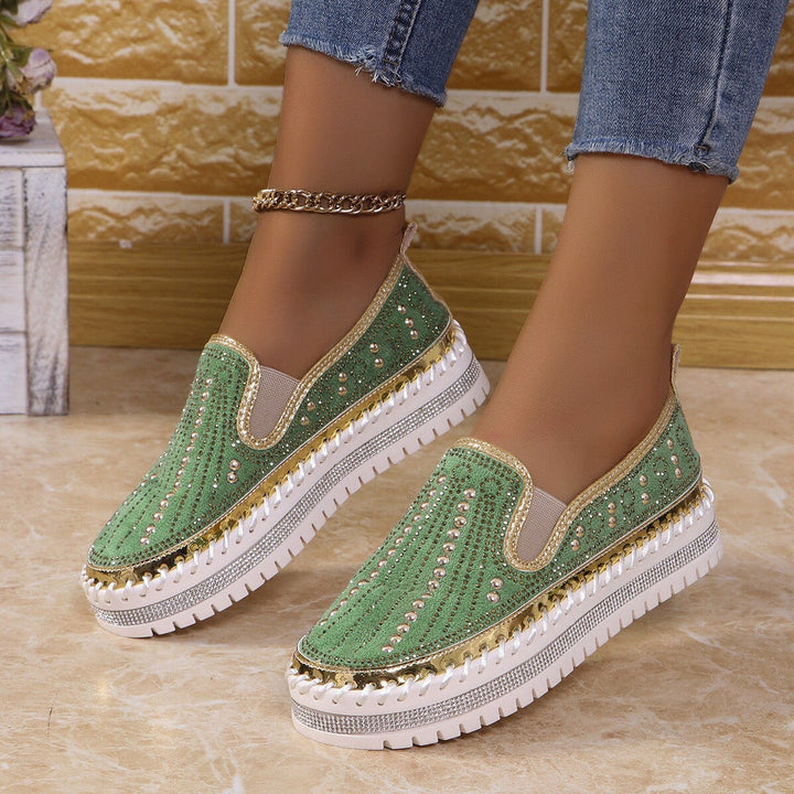 ALAINA SPARKLING SLIP-ON PLATFORM SHOES