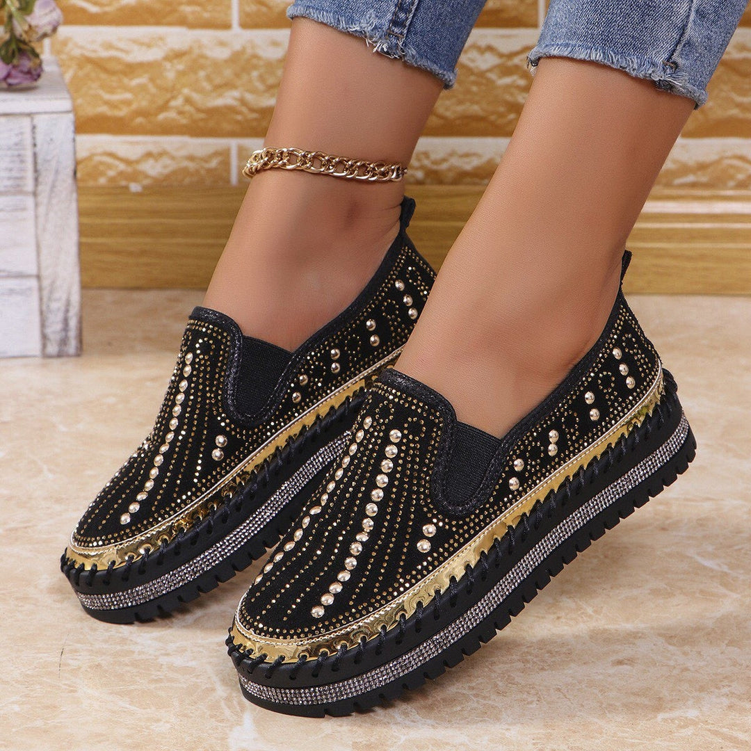 ALAINA SPARKLING SLIP-ON PLATFORM SHOES