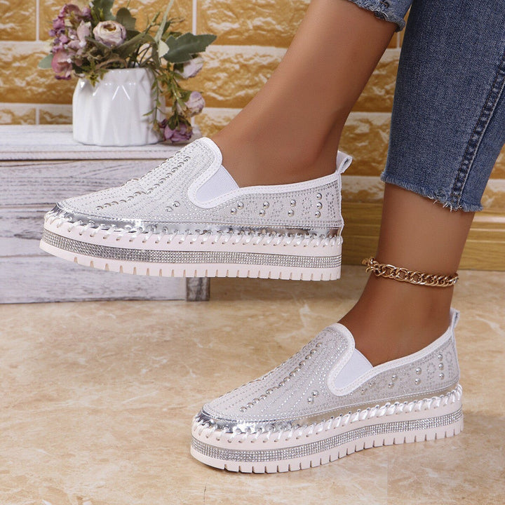 ALAINA SPARKLING SLIP-ON PLATFORM SHOES