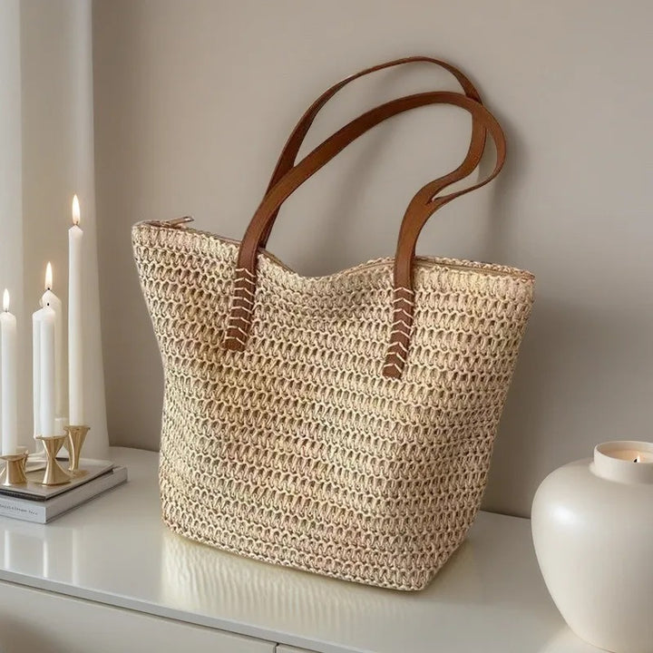 FIONA LARGE-CAPACITY STRAW BAG