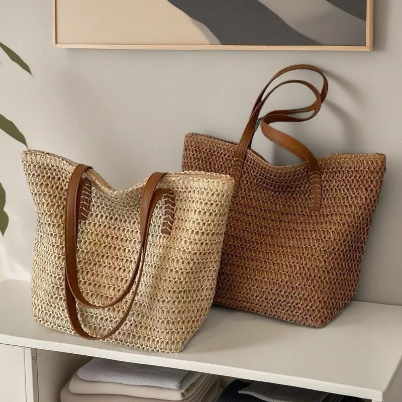 FIONA LARGE-CAPACITY STRAW BAG