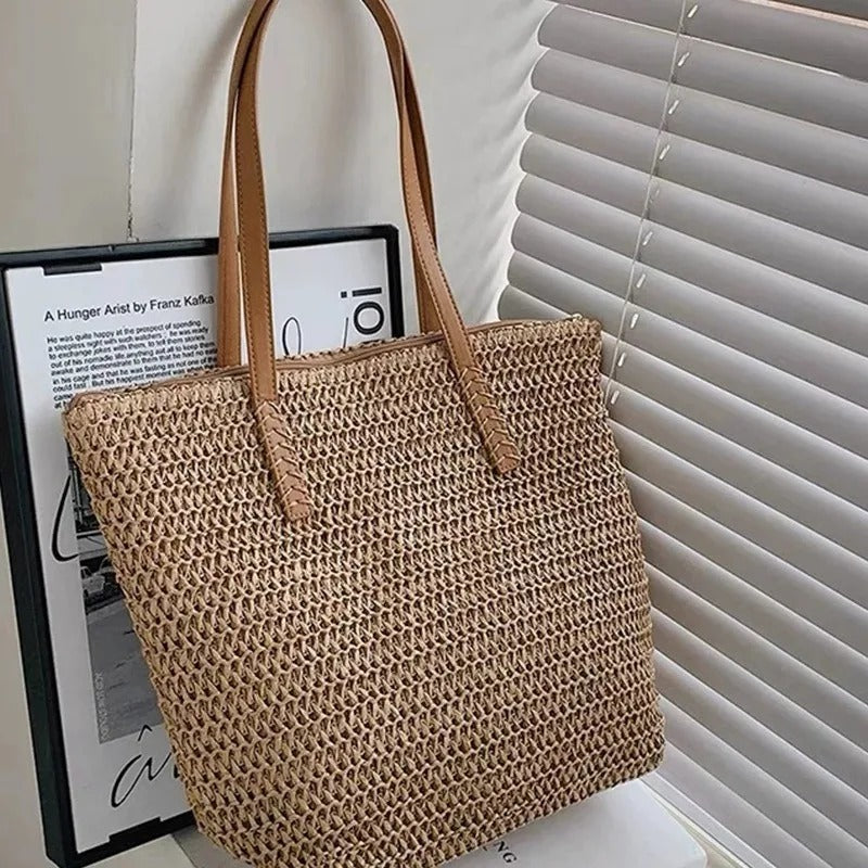 FIONA LARGE-CAPACITY STRAW BAG