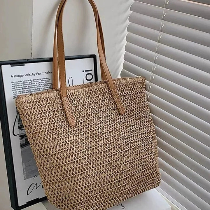 FIONA LARGE-CAPACITY STRAW BAG