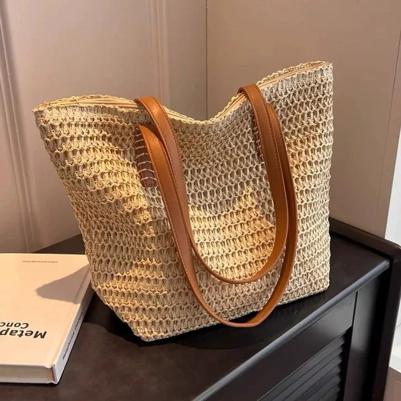 FIONA LARGE-CAPACITY STRAW BAG