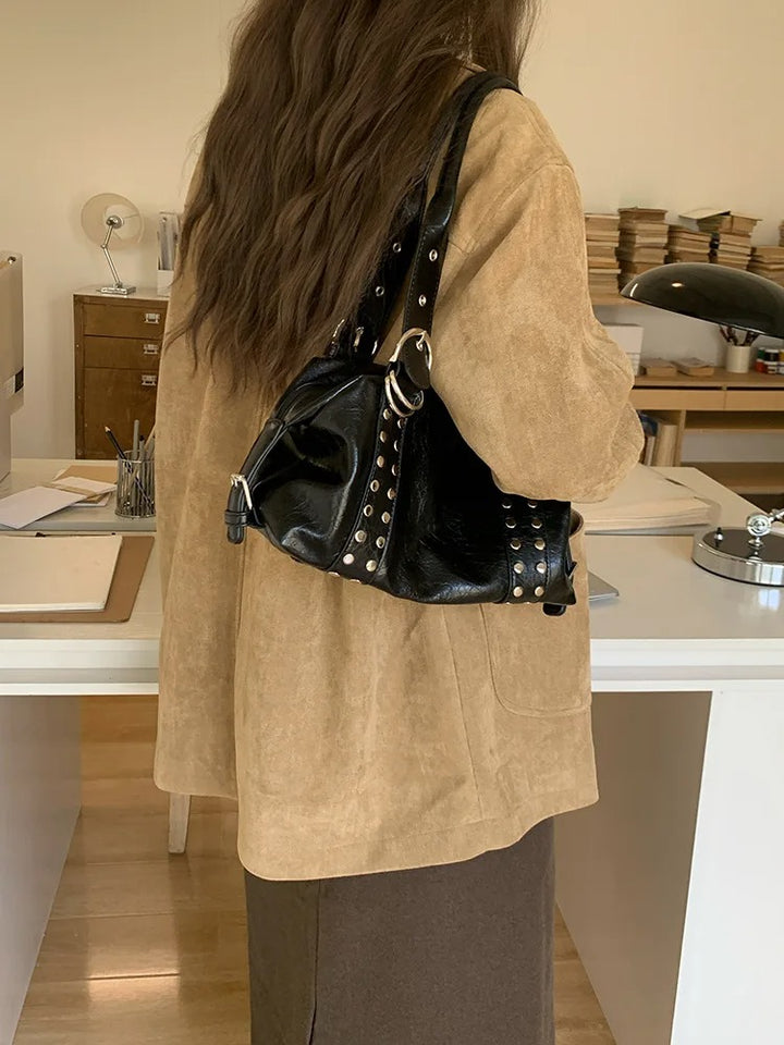 DANICA FASHION RIVET SHOULDER BAG