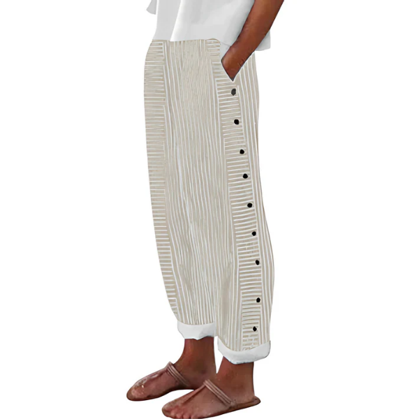 ELISE FRENCH DESIGNER STRIPED PANTS