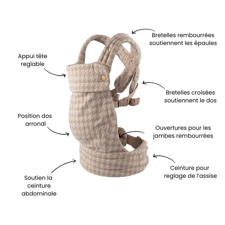 HOUNDSTOOTH ERGONOMIC BABY CARRIER