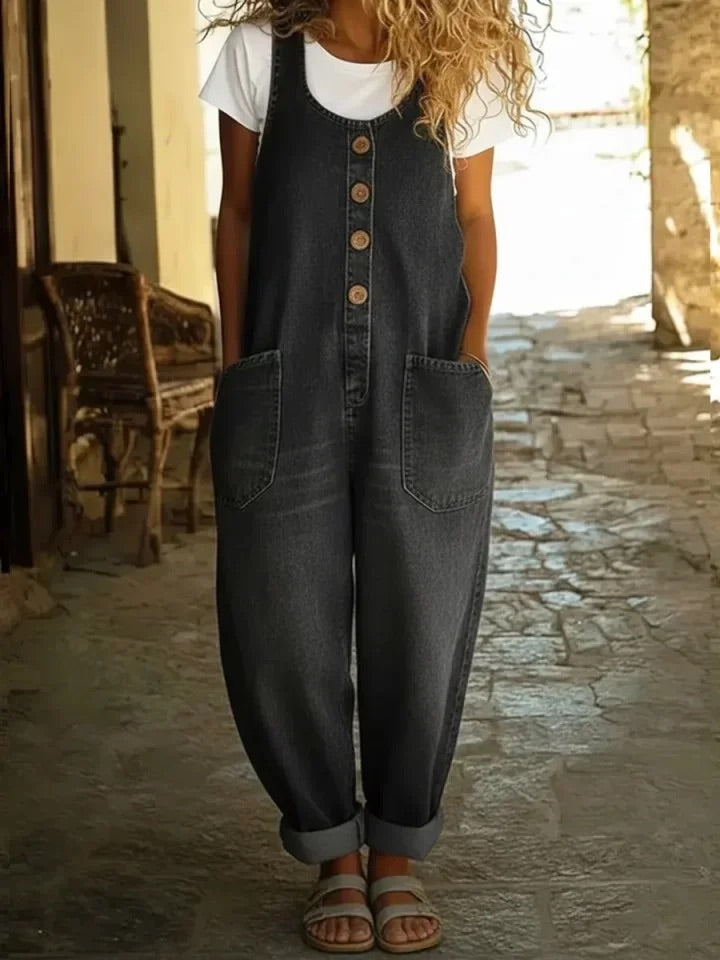 LENNA VINTAGE DENIM JUMPSUIT