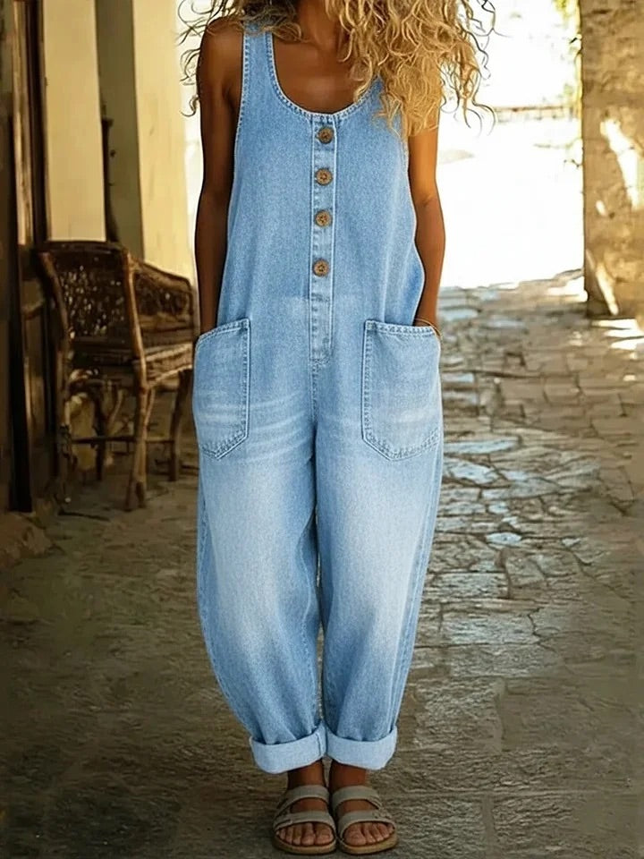 LENNA VINTAGE DENIM JUMPSUIT