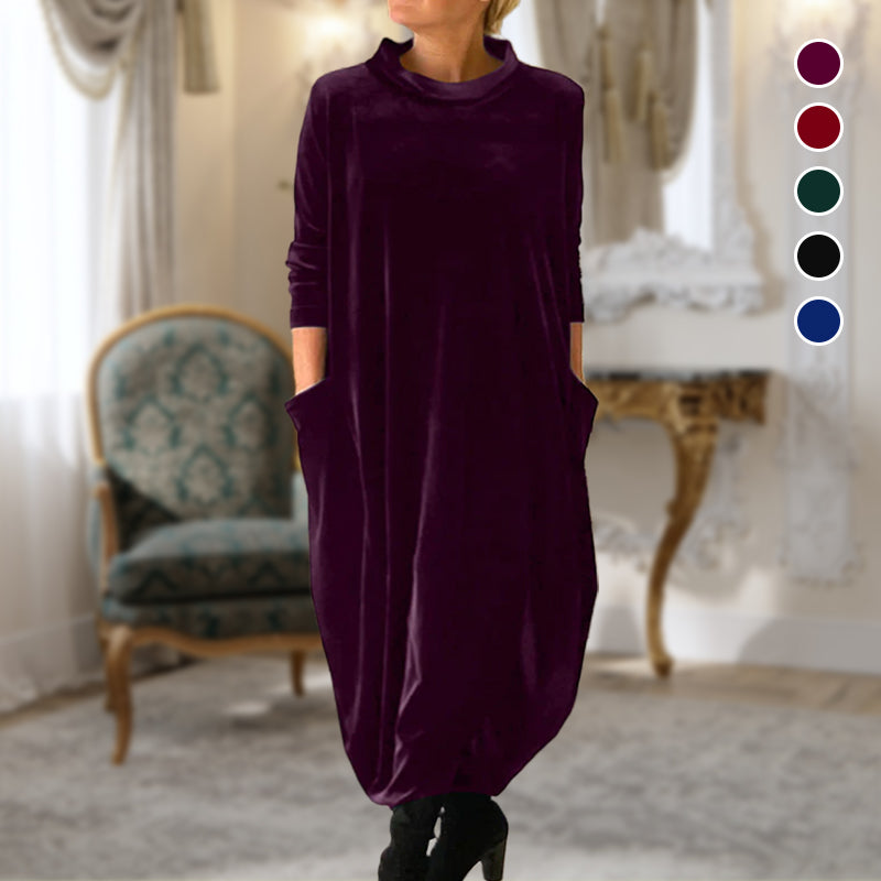 ELODIE SLIM VELVET DRESS
