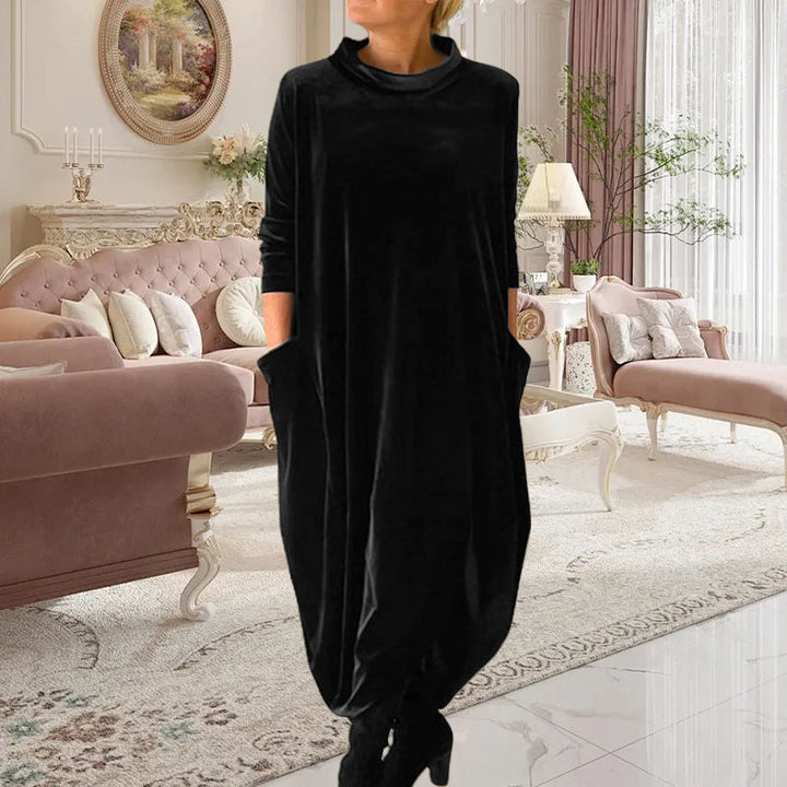 ELODIE SLIM VELVET DRESS