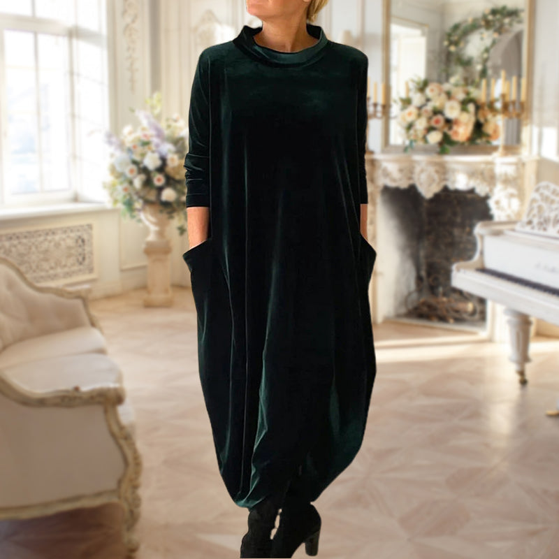 ELODIE SLIM VELVET DRESS