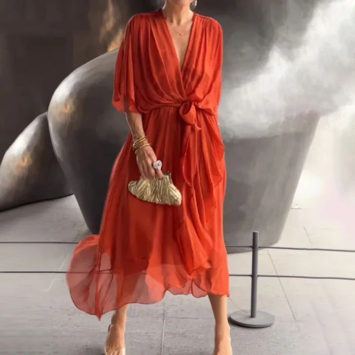 AVA ELEGANT MIDI DRESS
