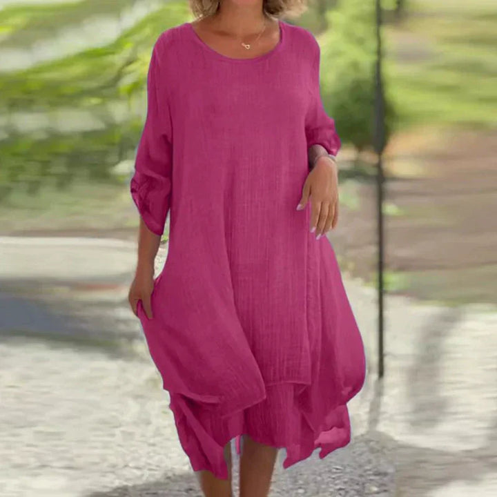 LIVIA ELEGANT LOOSE FIT DRESS