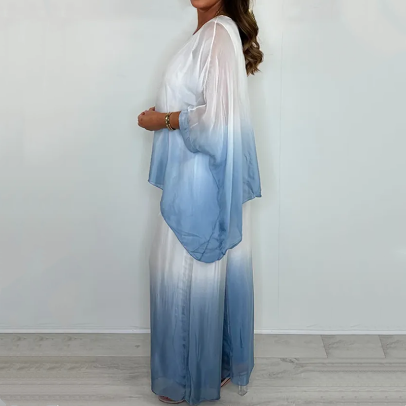 EMILIE DIP DYE FLOWY TWO-PIECE SET