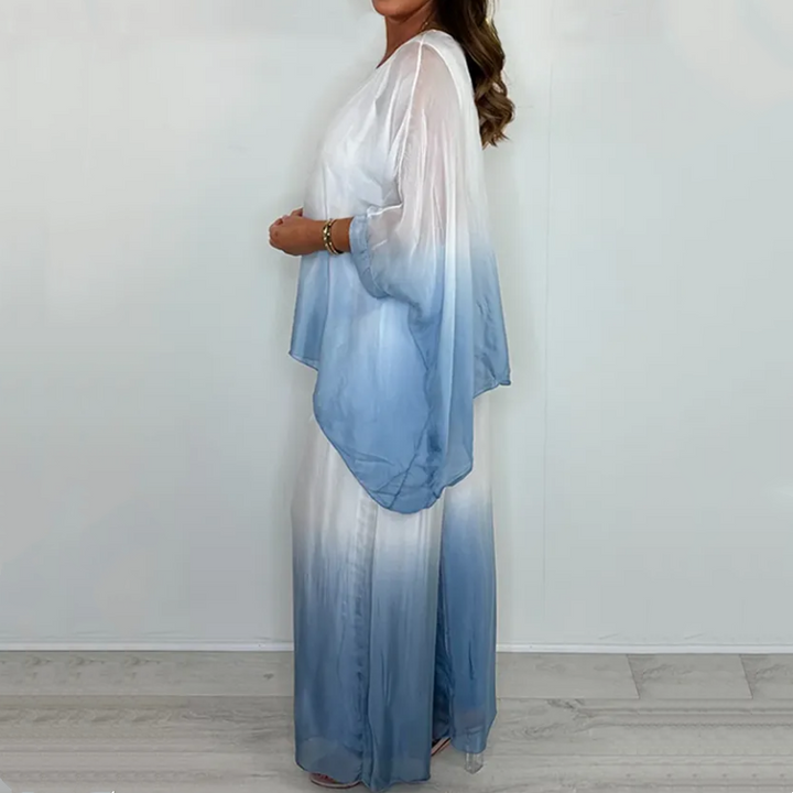 EMILIE DIP DYE FLOWY TWO-PIECE SET