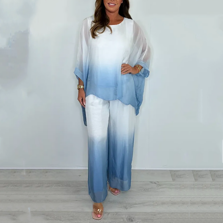 EMILIE DIP DYE FLOWY TWO-PIECE SET