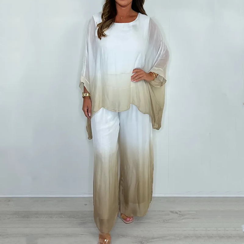 EMILIE DIP DYE FLOWY TWO-PIECE SET