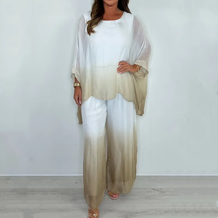 EMILIE DIP DYE FLOWY TWO-PIECE SET