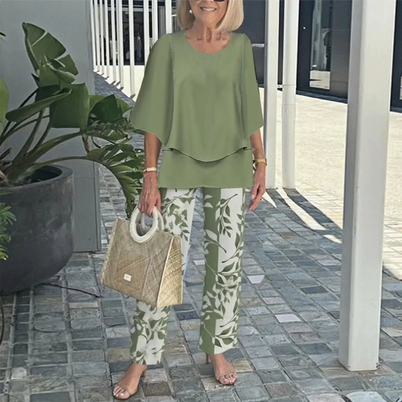 MIRELLE PRINTED PANTS & TOP SET