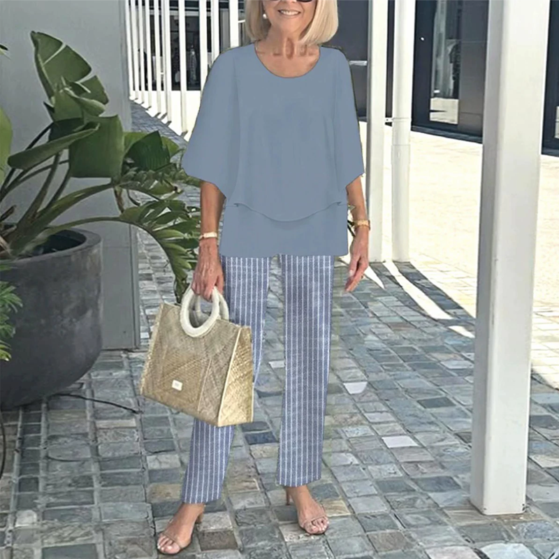 MIRELLE PRINTED PANTS & TOP SET