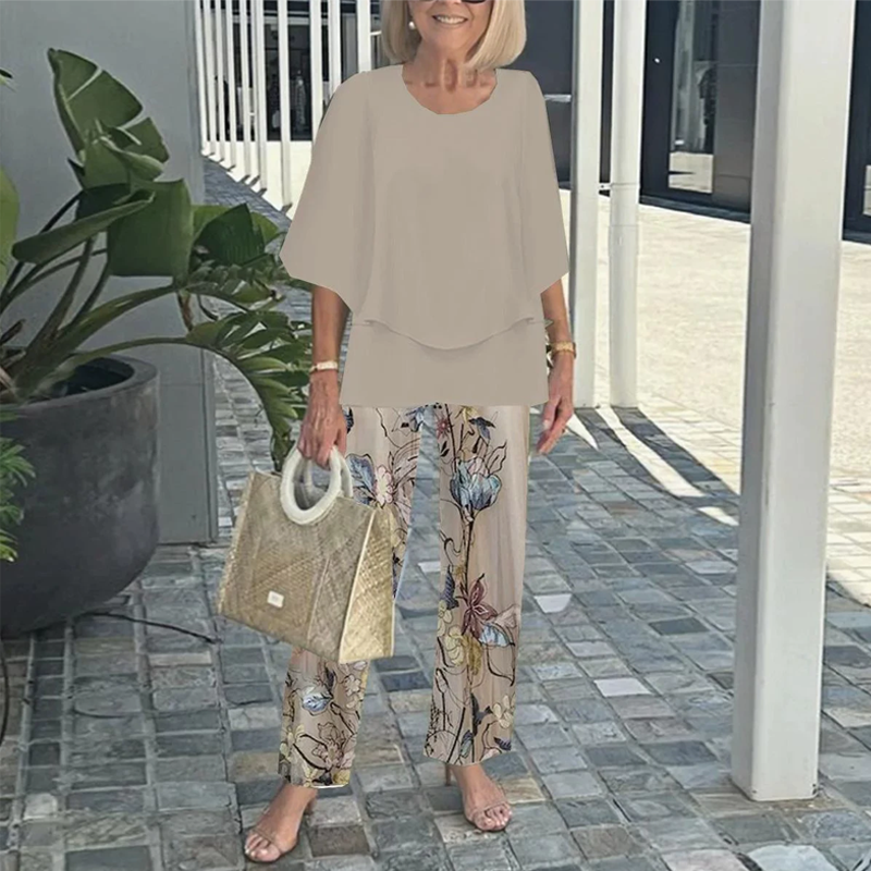 MIRELLE PRINTED PANTS & TOP SET