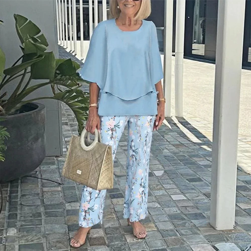 MIRELLE PRINTED PANTS & TOP SET