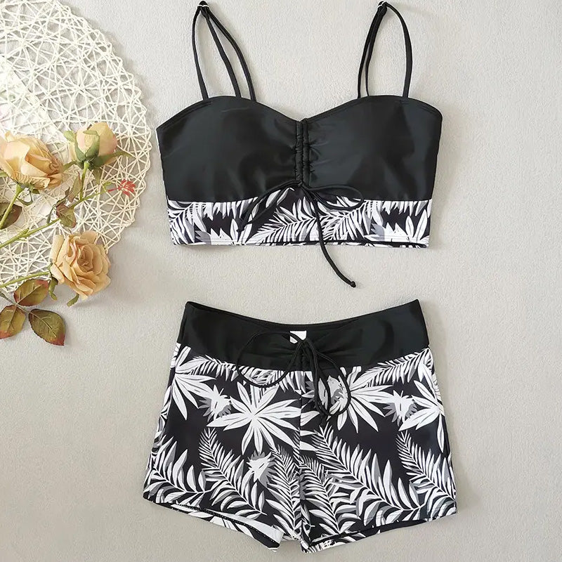 MARINA PRINTED TWO-PIECE SWIM SET