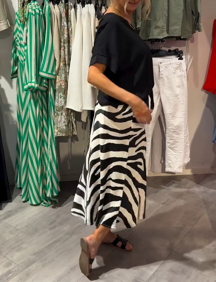MADELINE DRAPED TOP & MIDI SKIRT