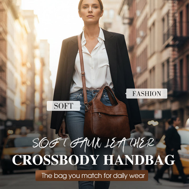 EMMA SOFT FAUX CROSSBODY HANDBAG