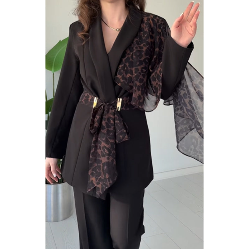 LEONA LEOPARD TWO-PIECE SET