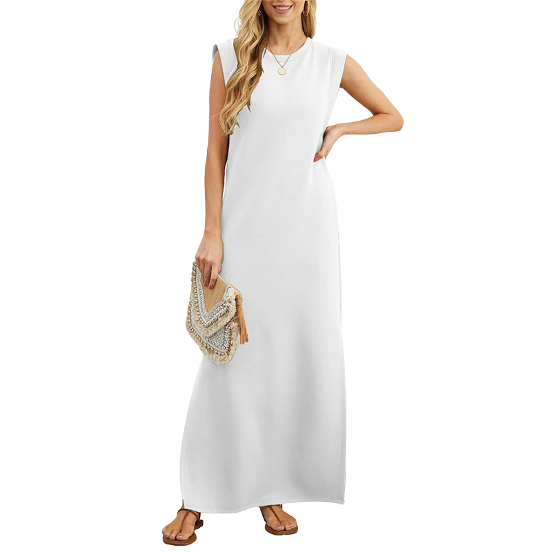 VIA CASUAL LOOSE MAXI LONG DRESS